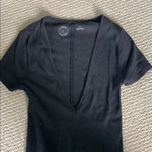 UO Plunge neck short sleeve